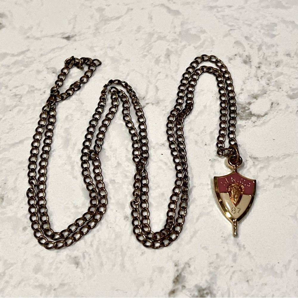 Vintage senior class 1987 necklace